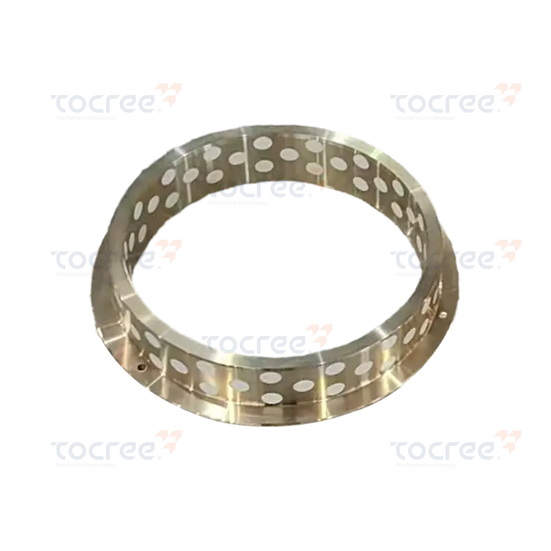 PTFE嵌入式自润滑黄铜衬套,带单法兰